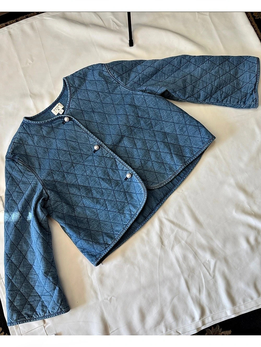 KATE SPADE QUILTED DENIM JACKET!